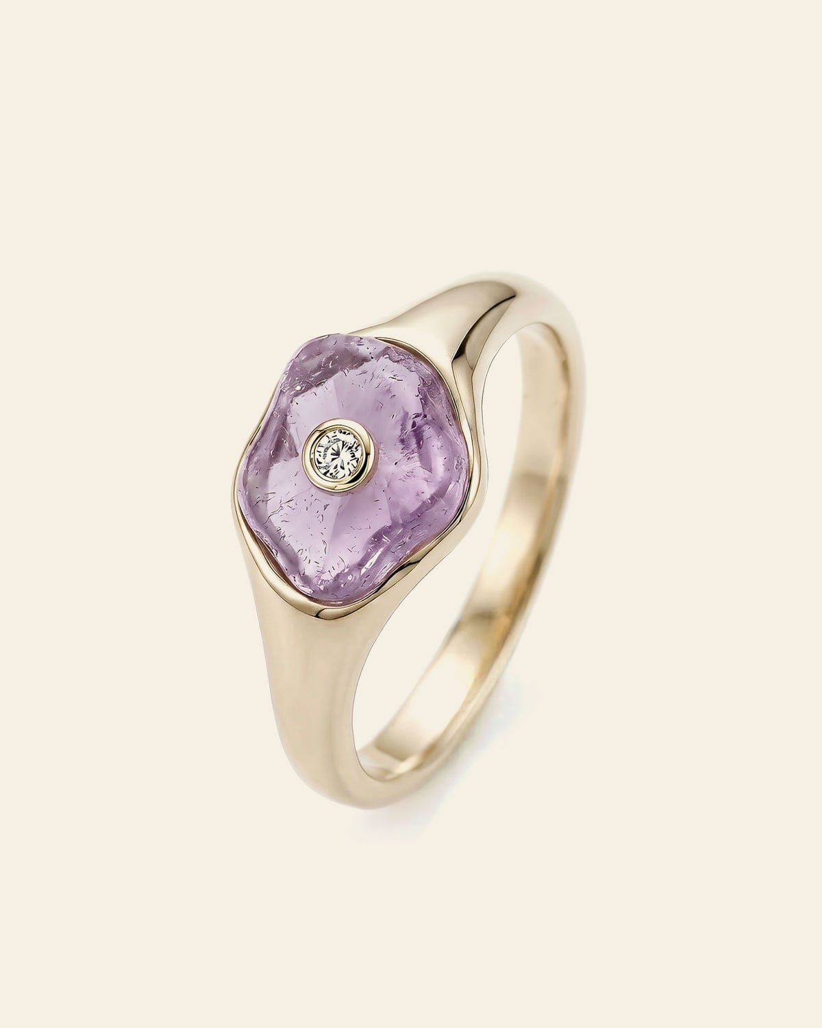 Mineral Ring, Amethyst